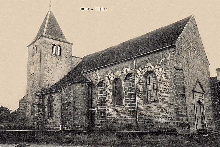 Carte postale de l'église d'Ouge