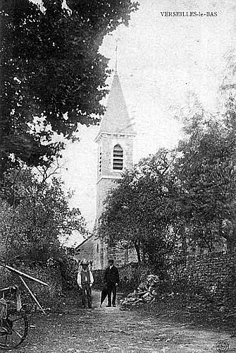 Carte postale de l'église de Verseilles-le-Bas