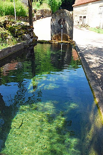 Fontaine pisse-doux à Vieux-Moulins