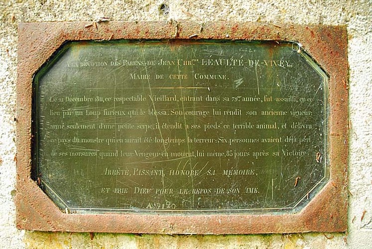 Croix au loup à Vivey