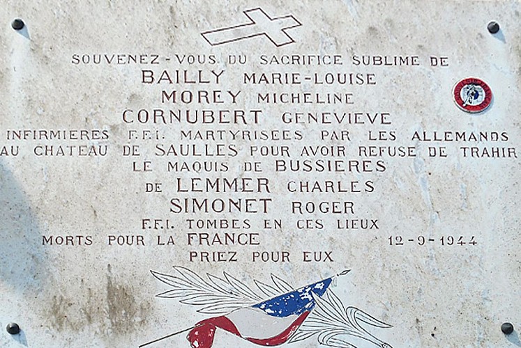 Monument commémoratif F.F.I. dits "des infirmières" à Saulles