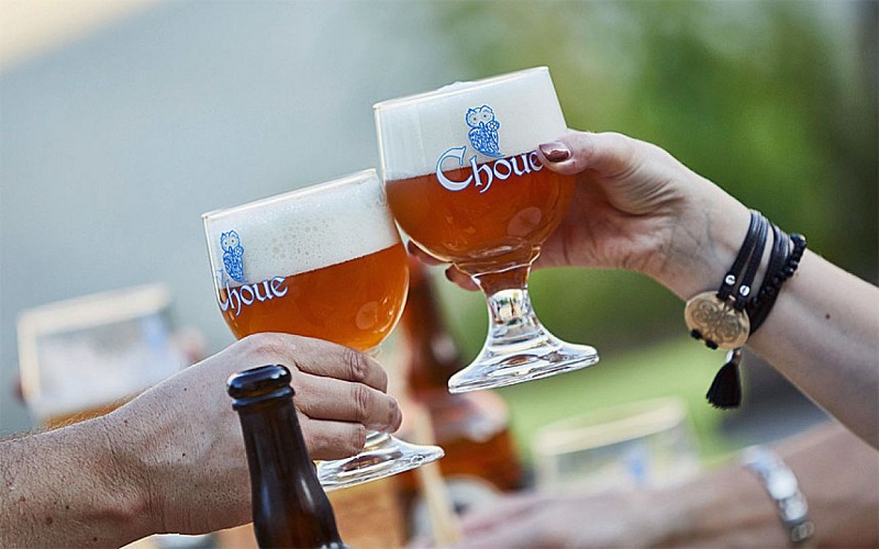 Verres à biere de la Brasserie de Vauclair