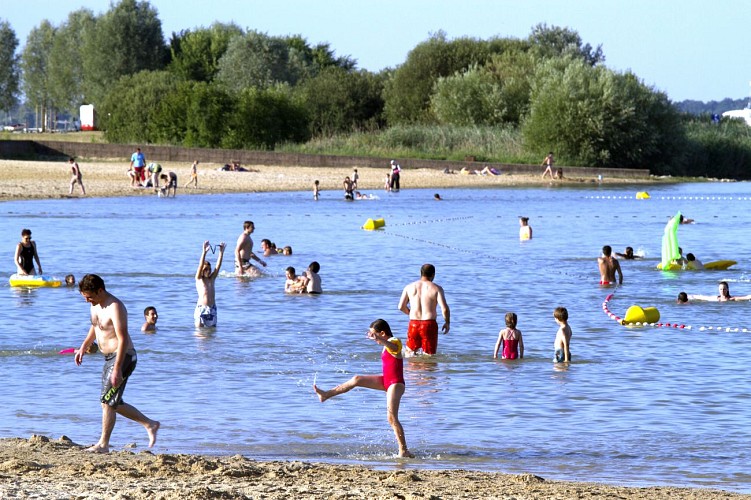 Plage de Giffaumont - Lac du Der en Champagne
