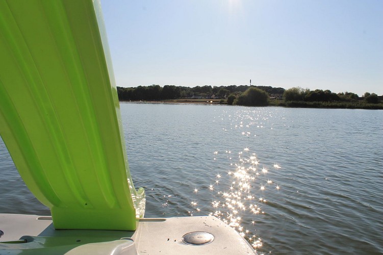 Pédalo avec toboggan XL