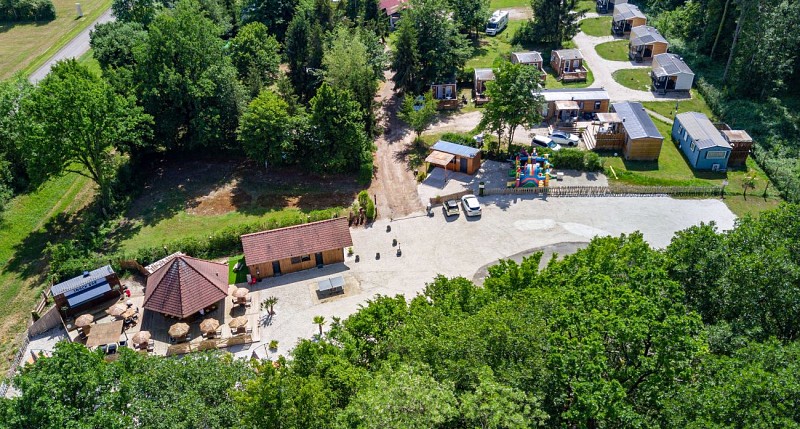 CAMPING DE LA PLAGE VU DU CIEL