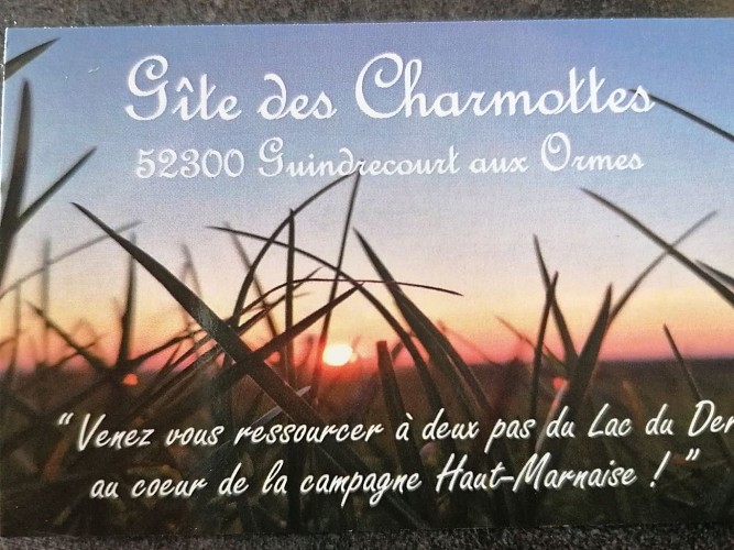 Les Charmottes - Carte de visite