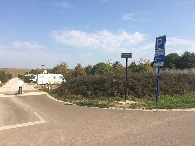 Lac du Der - Parking P1 - Entrée