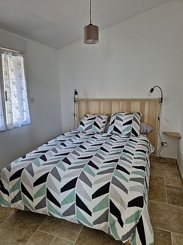 Une chambre du gîte des Oliviers à Arçais