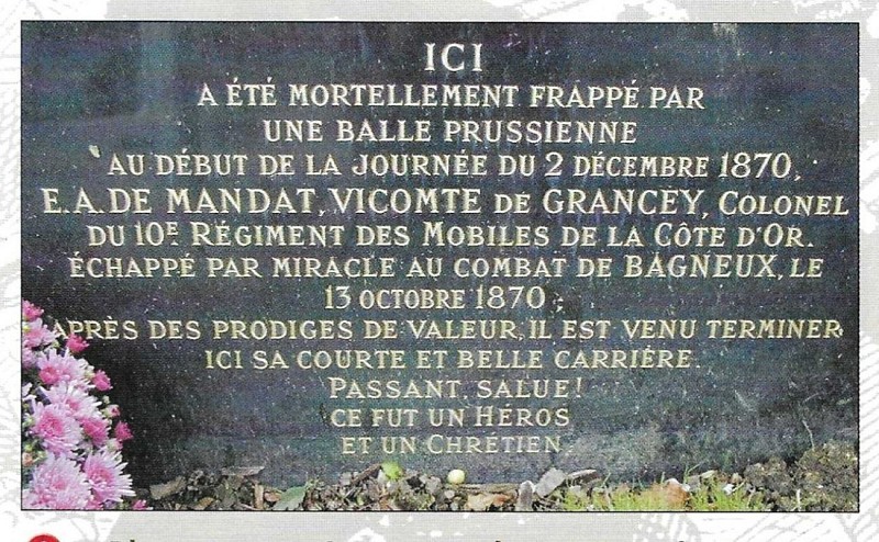Plaque commémorative de Gracey