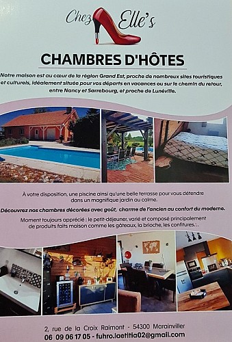 Chambre hôtes chez elle's