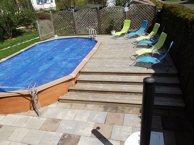 Notre piscine, pour le plaisir des petits et des grands. Sous conditions. ,pour le plaisir des grands et petits