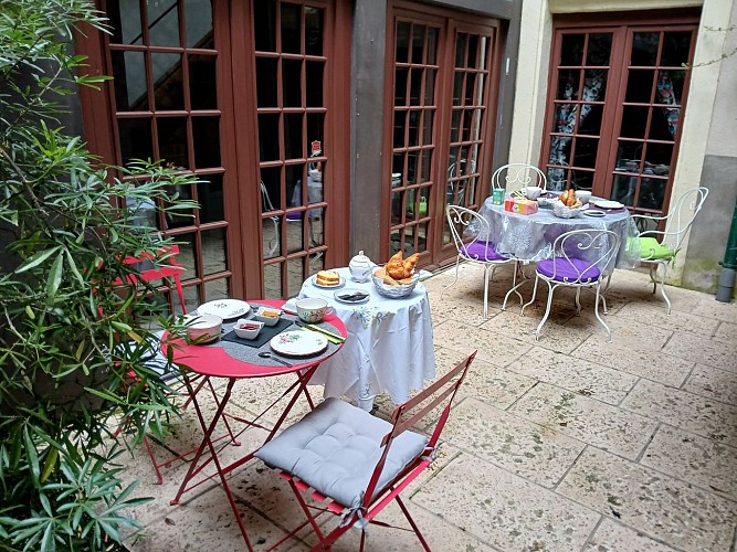 Petit déjeuner extérieur