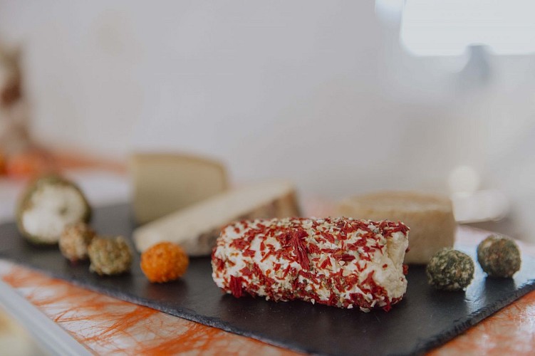 Cheese set at La Ferme Des Queuwys in Froidchapelle