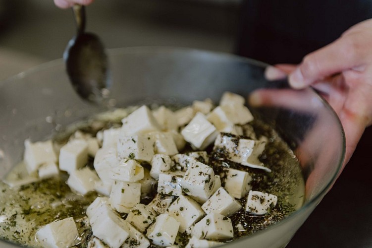 Feta at La Ferme Des Queuwys in Froidchapelle
