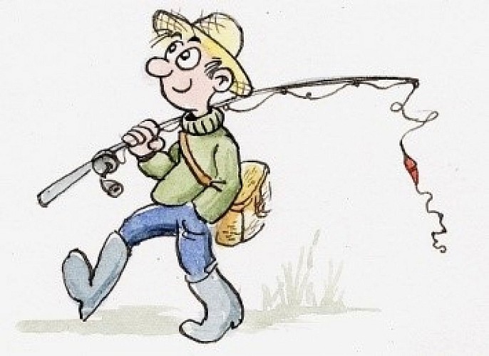 Fishing at the ponds Etangs de Saulx