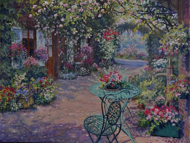 Cour du peintre, Atelier Galerie du Bord de Seine, Poses © Michèle Ratel