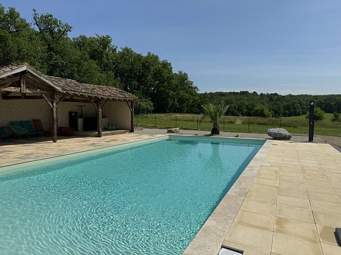 Les 4 Bastides (Ste Eutrope de Born) - piscine