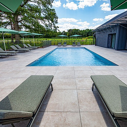 Piscine extérieure chauffée