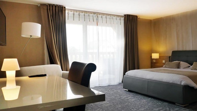 chambre standard Chambre double de l'Hôtel le Dormeur-Schloffer à Dorlisheim