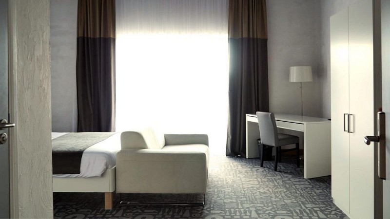 chambre standard PMR Chambre double de l'Hôtel le Dormeur-Schloffer à Dorlisheim