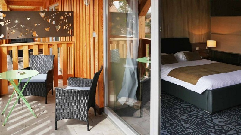 chambre standard avec balcon Chambre double de l'Hôtel le Dormeur-Schloffer à Dorlisheim