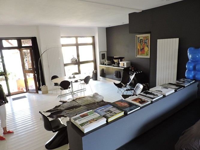 Vue sur séjour chez un soir d'été - Ernolsheim-Bruche