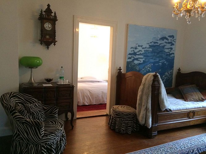 vue sur chambre à coucher au Six à Altorf