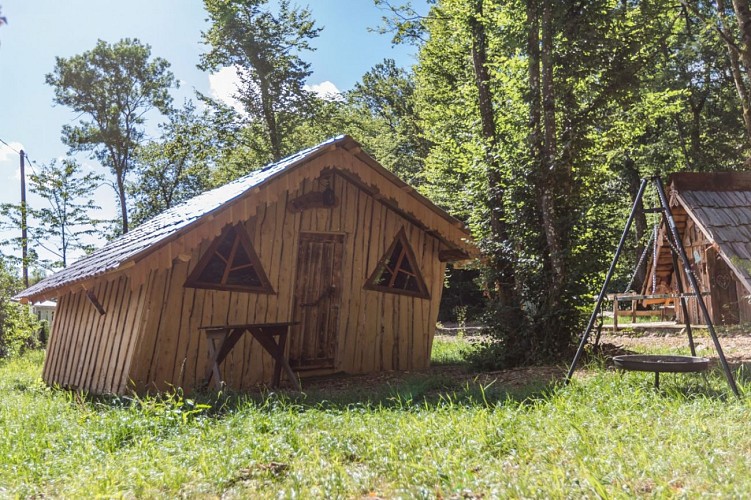 Extérieur de la cabane d'Hansel