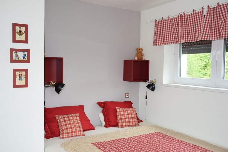 Chambre thème rouge