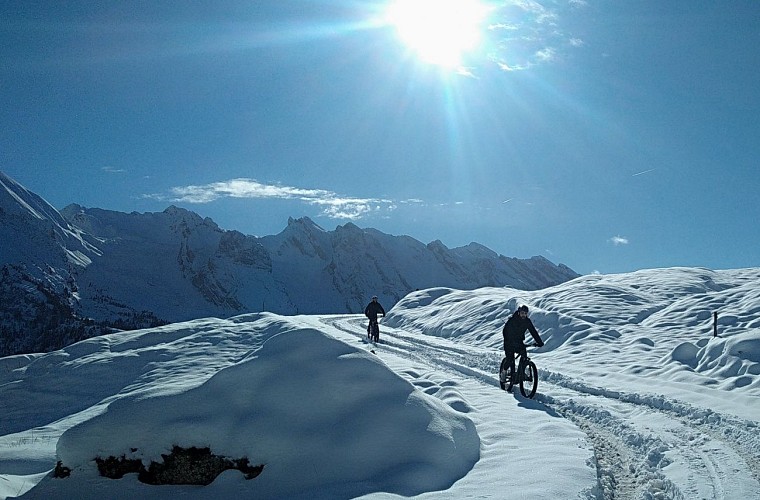 Aravis VTT sur neige