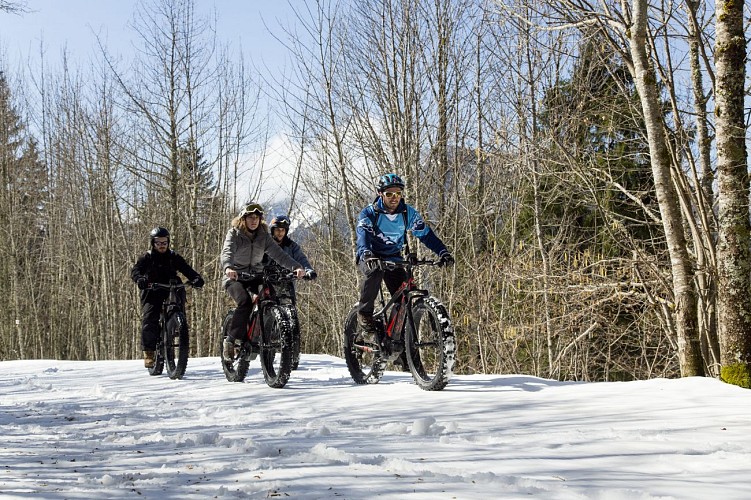 Aravis VTT sur neige