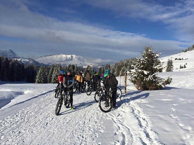 Aravis VTT sur neige