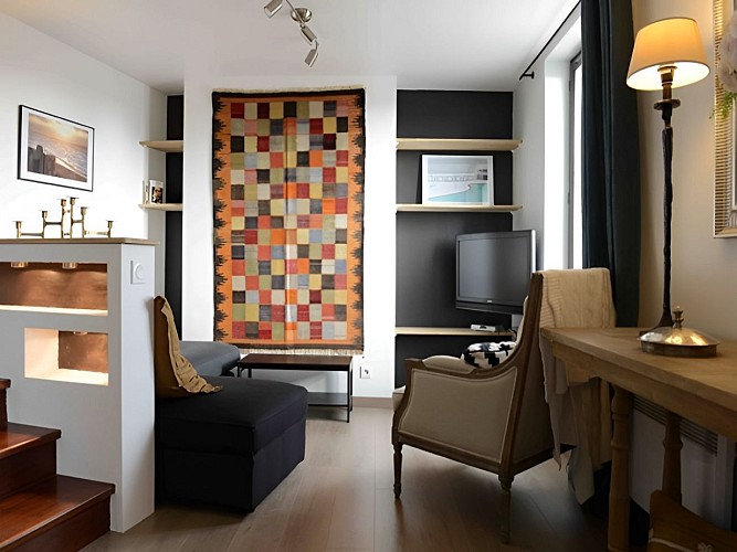 Appartement à Trouville sur mer, salon