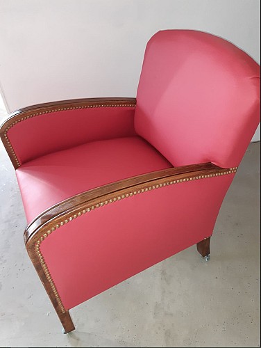 Fauteuil rose 2