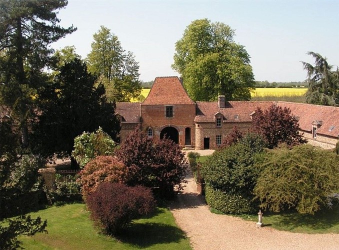 Vue aérienne du gîte