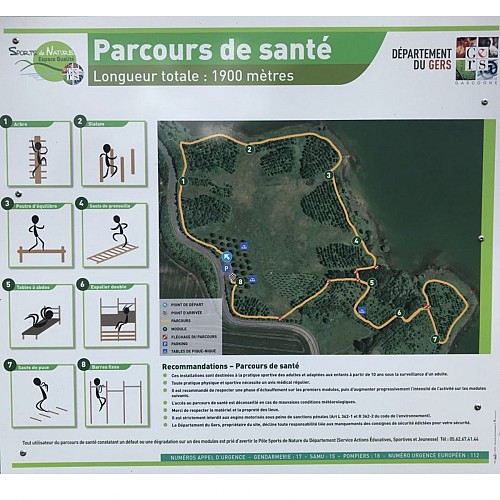 Parcours de santé au lac du Lizet
