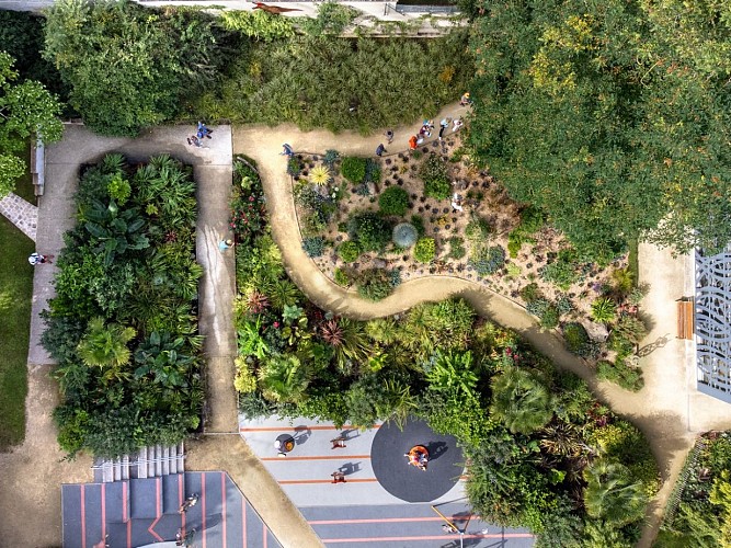 vue aerienne jardin botanique 2