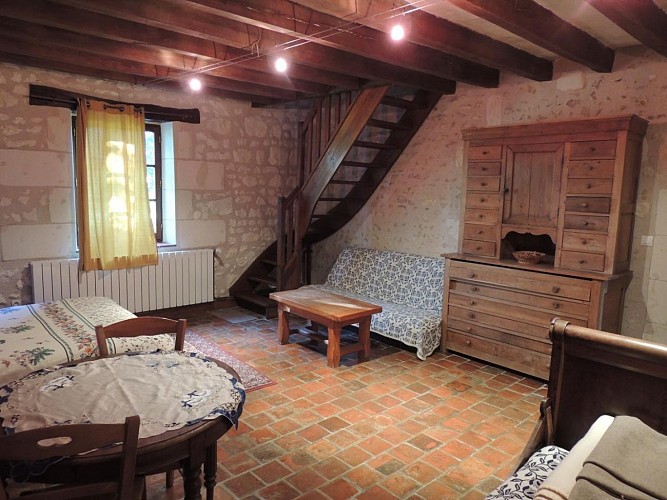 Espace chambre RDC - Gîte 2 - La Petite Lionnière