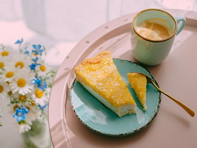 Café et part de tarte