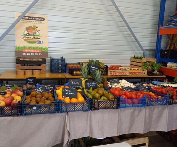 Verkauf bei dem Bauern