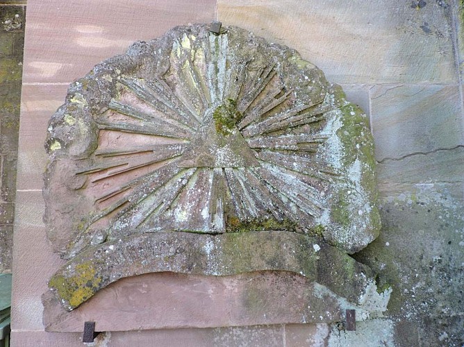 Détail de la collégiale Saint-Florent de Niederhaslach