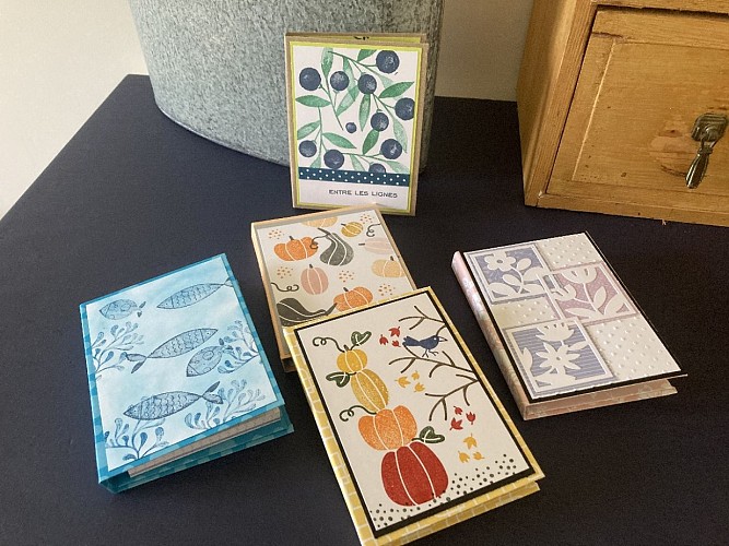 Atelier cartonnage l'Envie en Vert