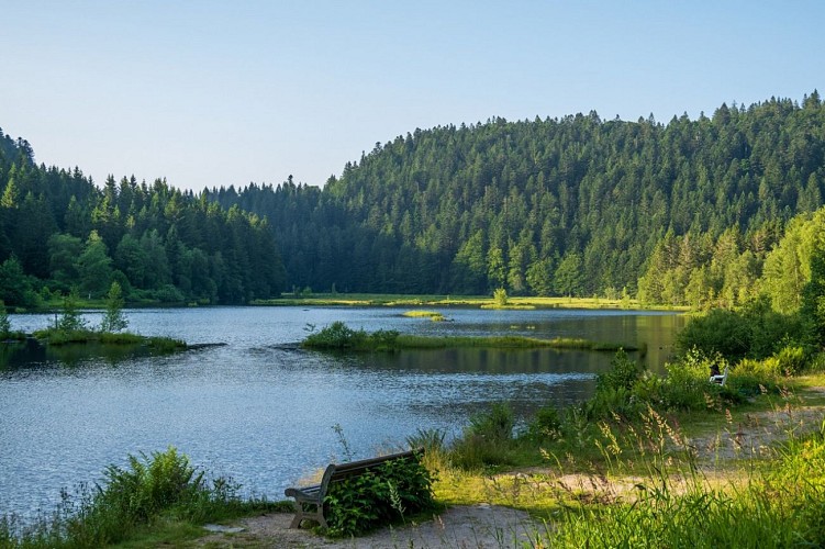 The lake "lac de lispach"