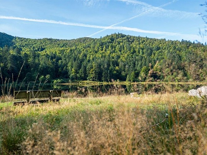 Het meer "lac de blanchemer"