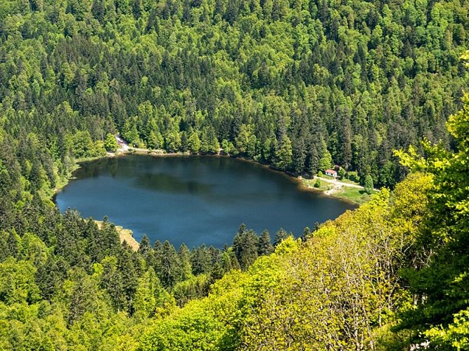 Het meer "lac de blanchemer"