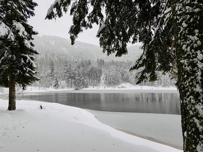 Het meer "lac de blanchemer"