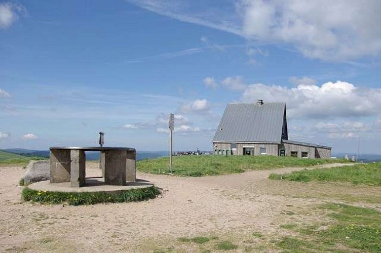 Oriëntatietafel van de top van le hohneck