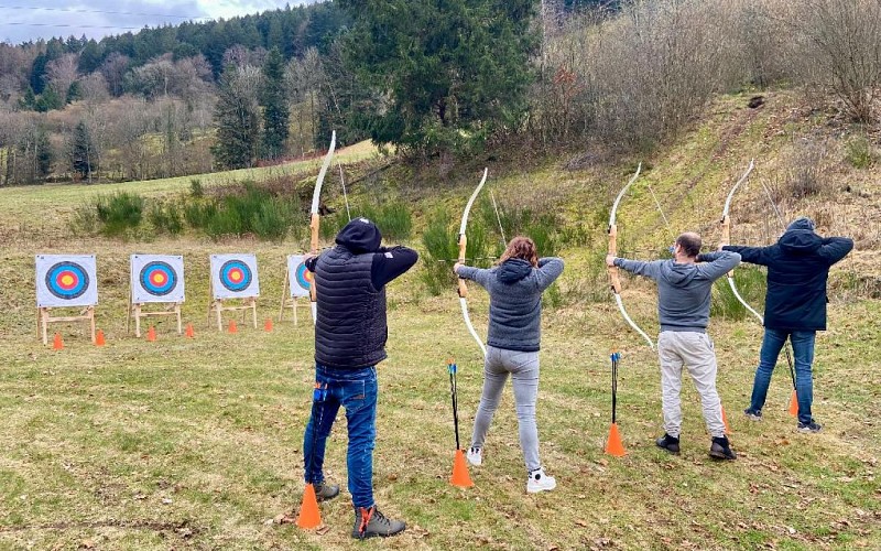 Tir à l'arc avec mont aventure Vosges