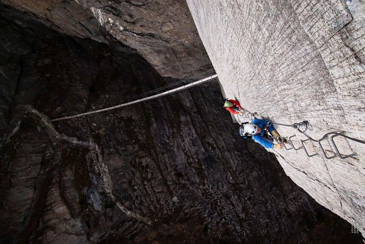 Via ferrata du Roc de Tovière, Val d’Isère