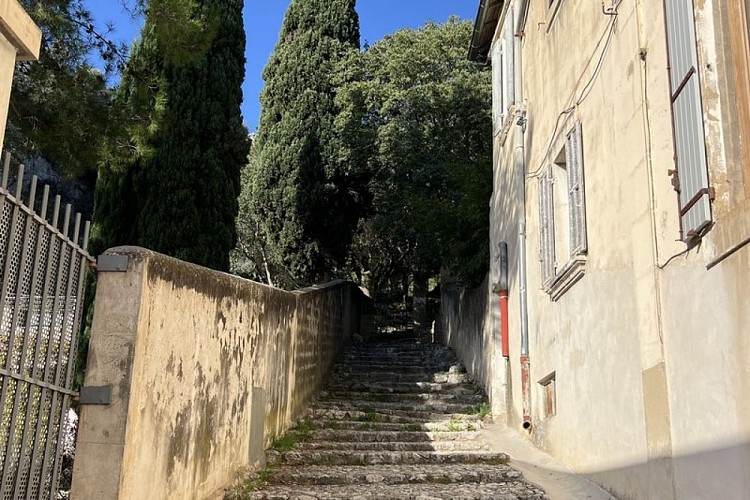 Escaliers de la montée César de Bus